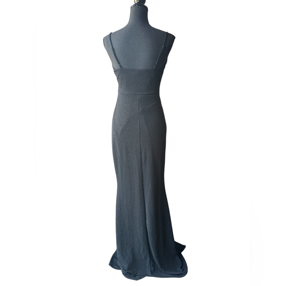 Windsor black sparkle open mid evening gown party prom homecoming EauC Large - Picture 5 of 7